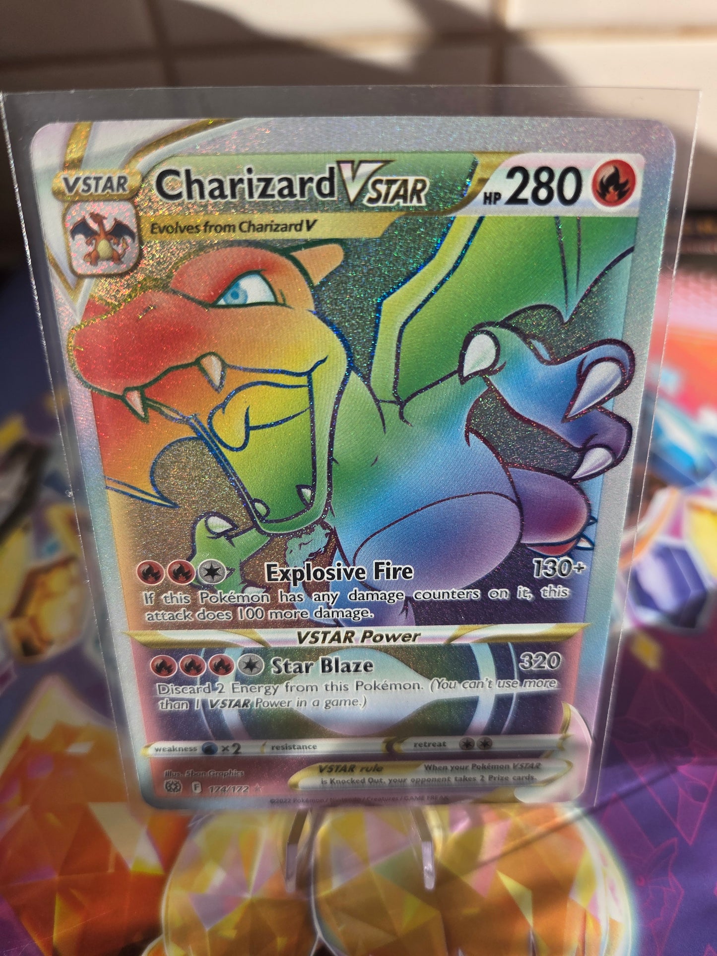 Rainbow Charizard VStar